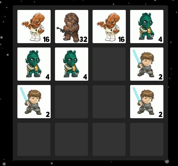 Игра 2048 Star Wars